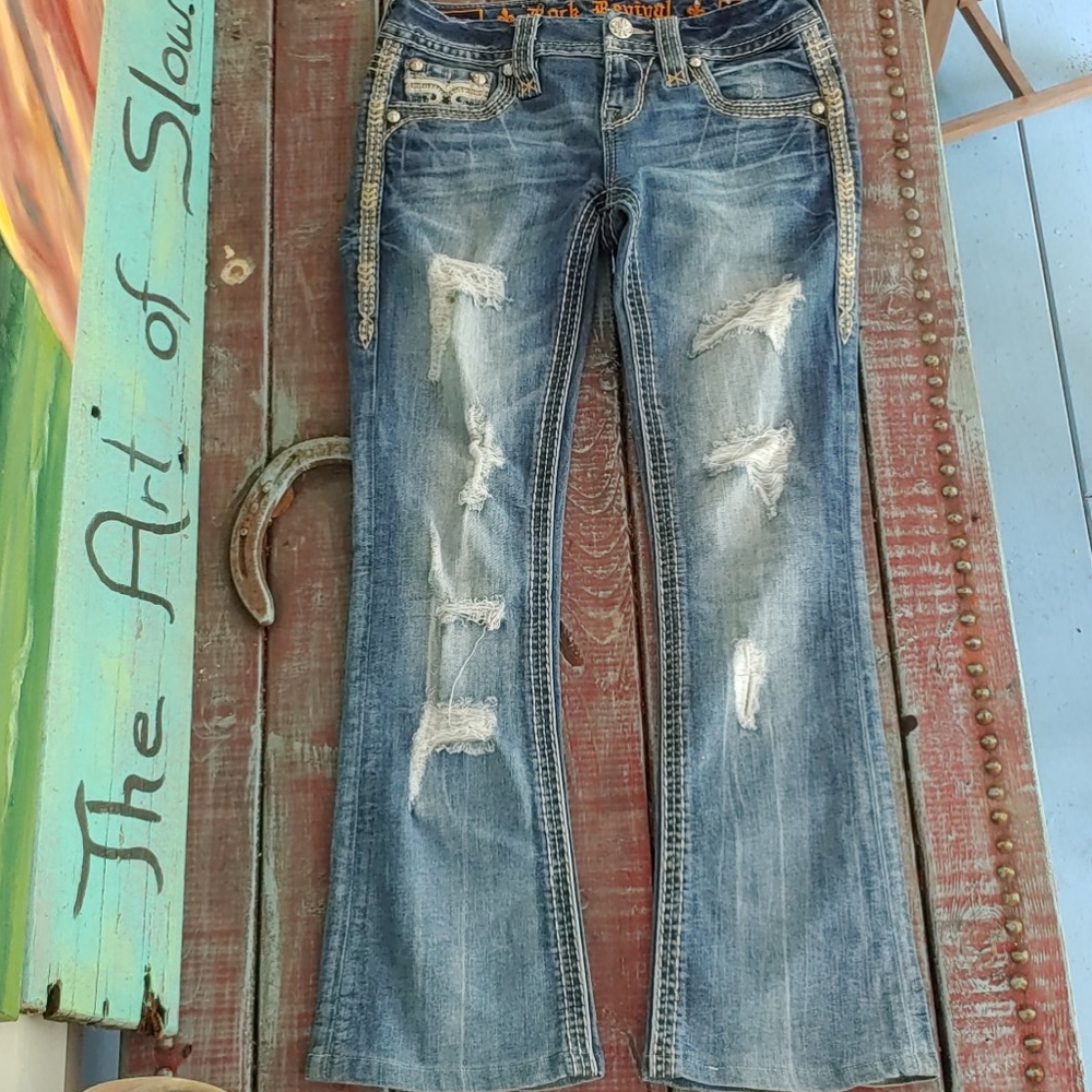 Rock Revival Vien Bootcut Jeans. Size 25